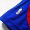 Présente le logo et coutures du maillot vintage France Domicile Coupe du Monde 2006