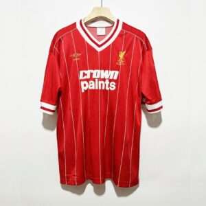 Vue avant du maillot vintage Liverpool Domicile 1982/1985