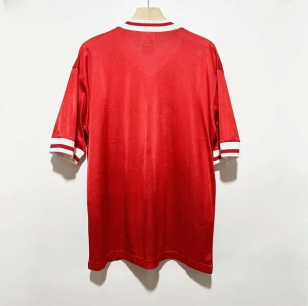 Vue arrière du maillot vintage Liverpool Domicile 1982/1985