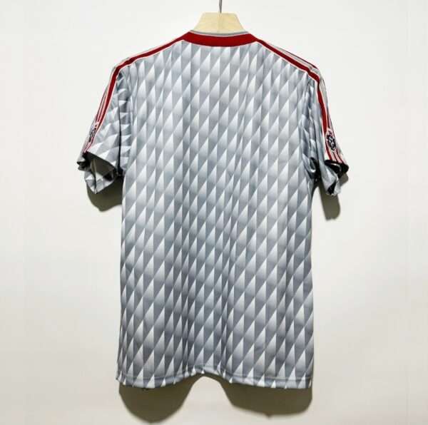 Vue arrière du maillot vintage Liverpool Extérieur 1989/1991