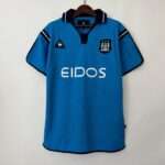 Vue avant du maillot vintage Manchester City Domicile 2001/2002