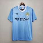 Vue avant du maillot vintage Manchester City Domicile 2011/2012
