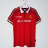 Vue avant du maillot vintage Manchester United Domicile 1998/2000
