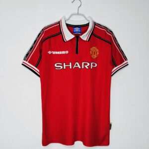 Vue avant du maillot vintage Manchester United Domicile 1998/2000