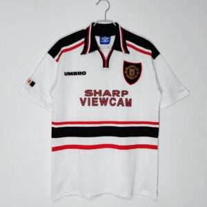 Vue avant du maillot vintage Manchester United Extérieur 1997/1999