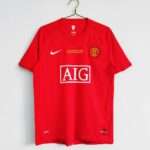 Vue arrière du maillot vintage Manchester United Finale Ligue des Champions 2008