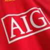 Zoom sur les logos du maillot vintage Manchester United Finale Ligue des Champions 2008