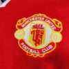 Zoom sur le logo du maillot vintage Manchester United Domicile 1988/1990