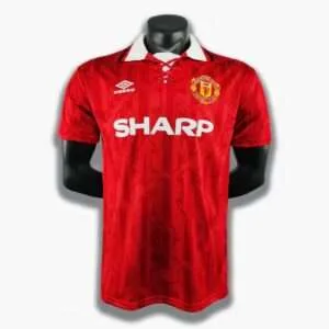 Vue avant du maillot vintage Manchester United Domicile 1992/1994