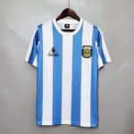 Vue avant du maillot vintage Argentine Domicile Coupe du Monde 1986