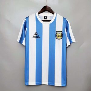 Vue avant du maillot vintage Argentine Domicile Coupe du Monde 1986