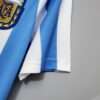 Zoom sur la manche du maillot vintage Argentine Domicile Coupe du Monde 1986