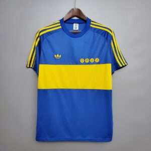 Vue avant du maillot vintage Boca Juniors Domicile 1981/1982