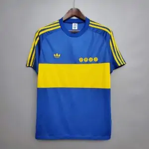 Vue avant du maillot vintage Boca Juniors Domicile 1981/1982