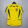 Vue avant du maillot vintage Brésil Domicile Coupe du Monde 2002