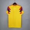 Vue arrière du maillot vintage Colombie Extérieur Coupe du Monde 1990