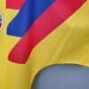 Zoom sur la manche du maillot vintage Colombie Extérieur Coupe du Monde 1990