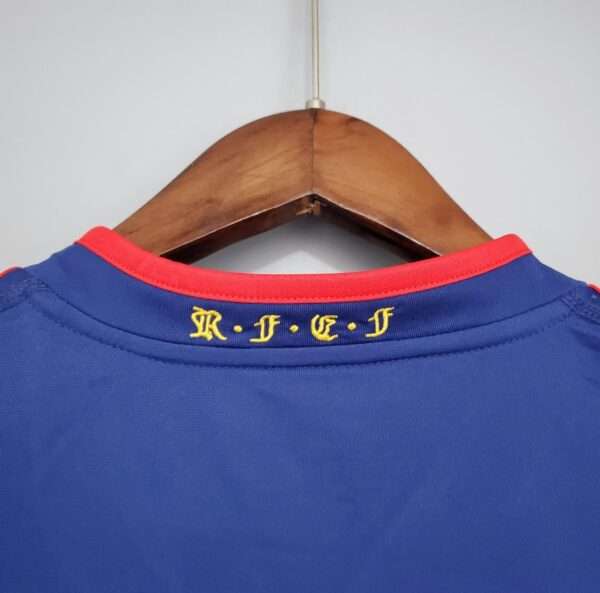 Vue arrière du maillot vintage Espagne Finale Coupe du Monde 2010