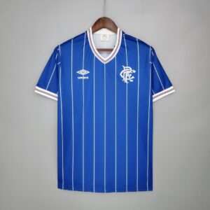 Vue avant du maillot vintage Glasgow Rangers Domicile 1982/1983