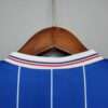 Zoom sur le col du maillot vintage Glasgow Rangers Domicile 1982/1983