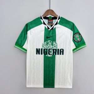 Vue avant du maillot vintage Nigeria Extérieur Jeux Olympiques 1996