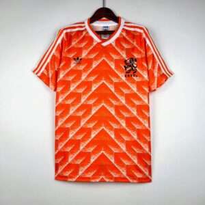 Vue avant du maillot vintage Pays-Bas Domicile 1988