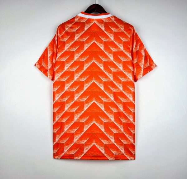 Vue arrière du maillot vintage Pays-Bas Domicile 1988
