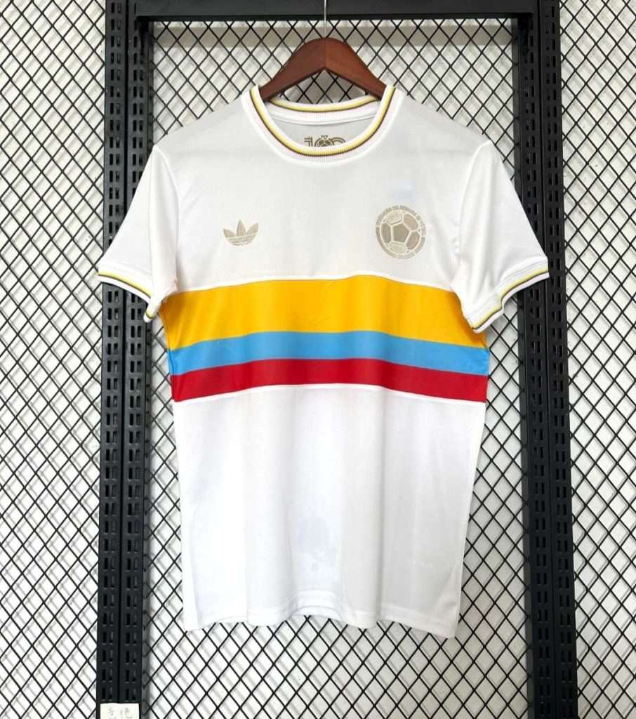 Vue arrière du maillot vintage Colombie "Centenaire"
