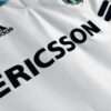 Zoom sur les logo du maillot vintage Olympique de Marseille Domicile "Centenaire" 1998/1999