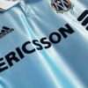 Zoom sur les logo du maillot vintage Olympique de Marseille Extérieur "Centenaire" 1998/1999