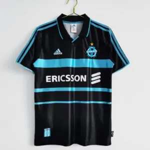 Vue avant du maillot vintage Olympique de Marseille "Troisième" 1999/2000